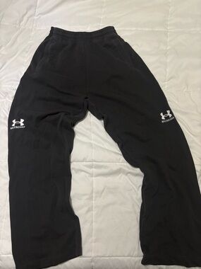 Balenciaga Kids Black Sweat Joggers with White Logos